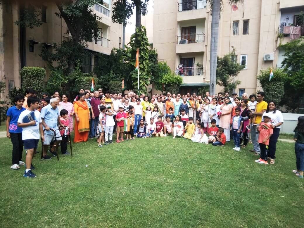 Awareness on Independence Day, Takshshika Apartments