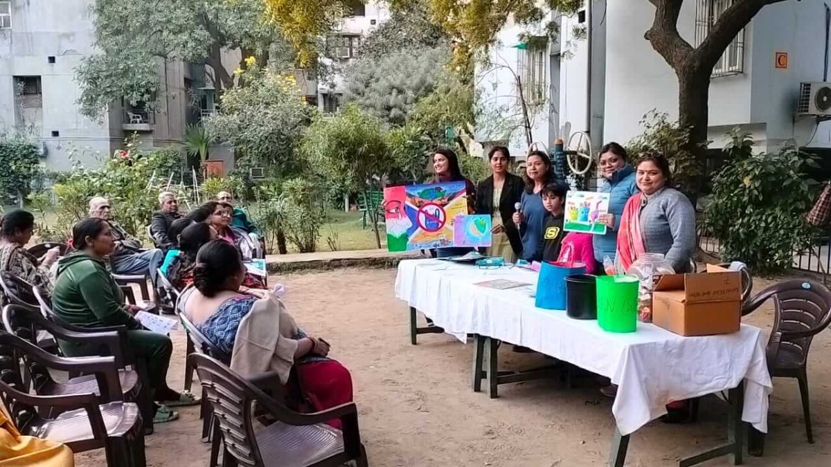 Residents Awareness Program, Hans Appartment, East Delhi