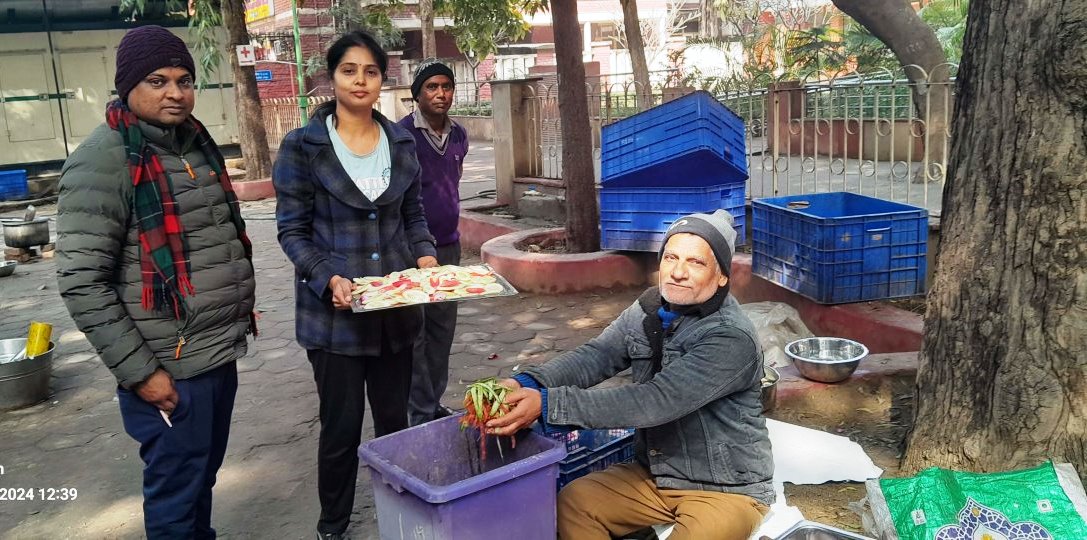 Wet Waste Segregation, Kirori Mal College, DU